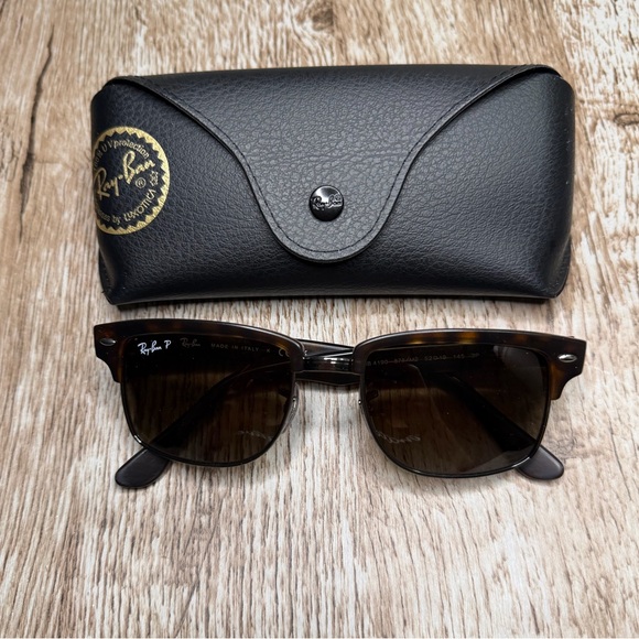 Ray-ban Matte Havana Tortoise Brown Polarized Square Sunglasses RB4190 Unisex main image 7